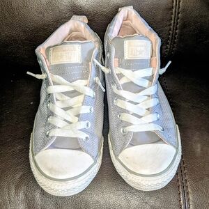 Converse Classic Gray and White Low-Tops